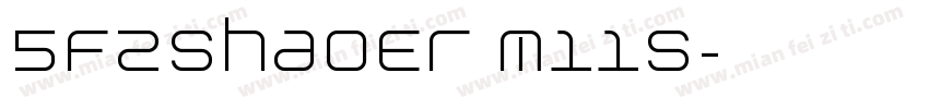 5FZShaoEr M11S字体转换